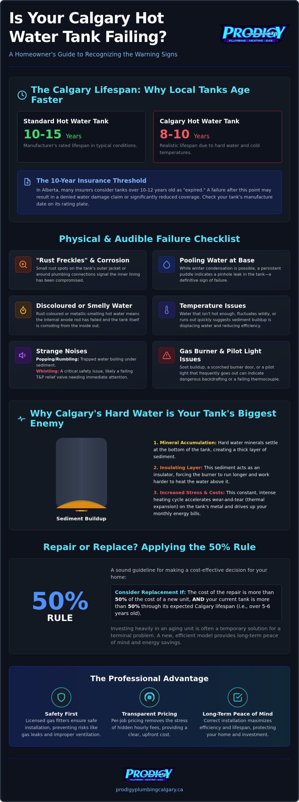7 Signs Your Hot Water Tank Is Failing in Calgary: A Homeowner’s Checklist