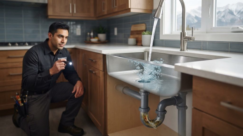 Gurgling Kitchen Sink Drain in Calgary: Causes and Fixes